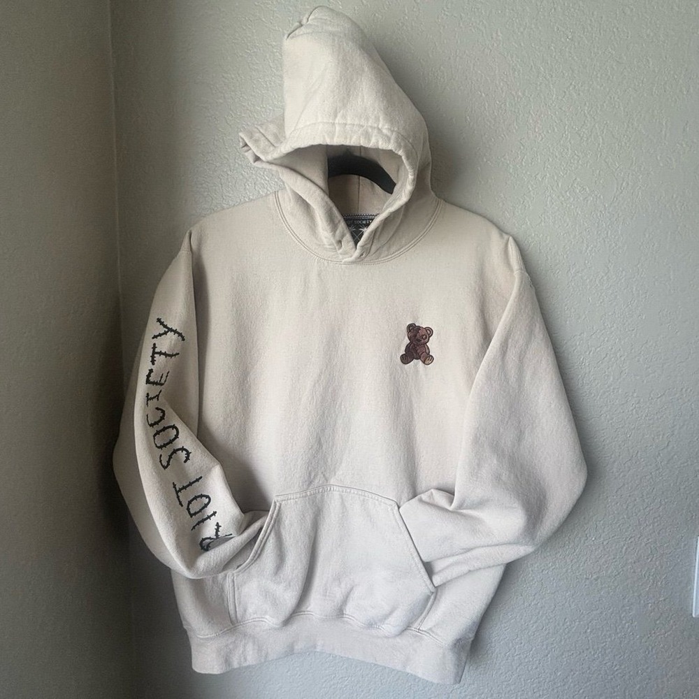 Riot Society with‎ Teddy Bear Hoodie (Medium)